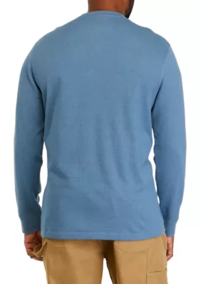 Big & Tall Long Sleeve Thermal Henley Shirt
