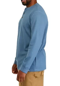 Big & Tall Long Sleeve Thermal Henley Shirt