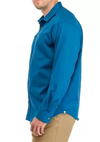 Big & Tall Long Sleeve Twill Button Down Shirt