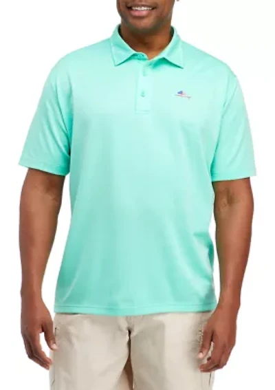 Big & Tall Short Sleeve Fishing Polo Shirt