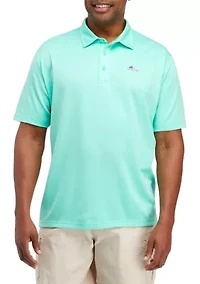 Big & Tall Short Sleeve Fishing Polo Shirt