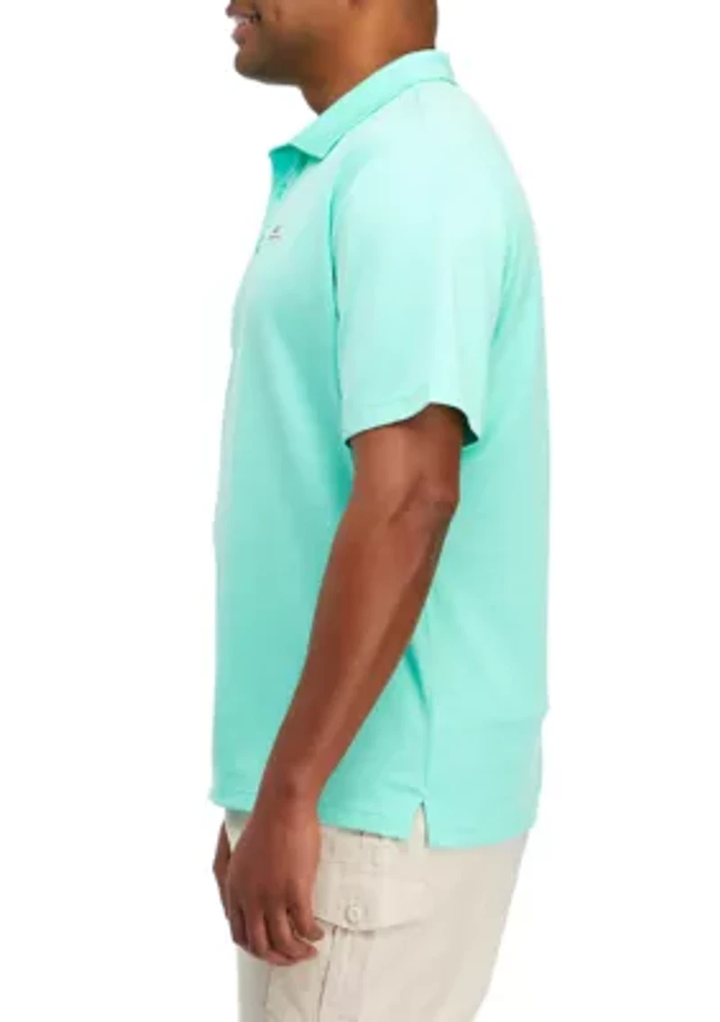 Big & Tall Short Sleeve Fishing Polo Shirt