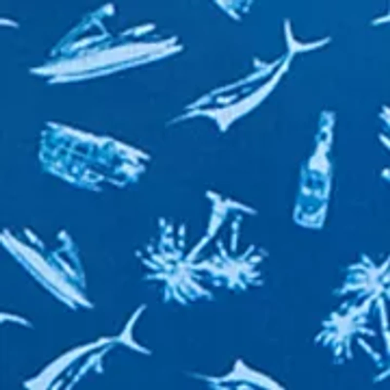 Big & Tall Short Sleeve Printed Fishing Polo Shirt