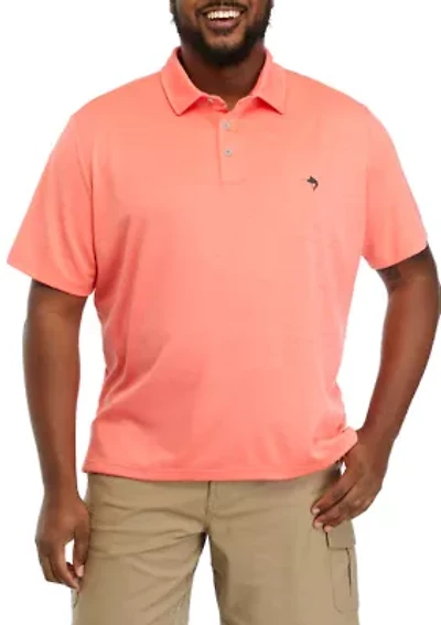 Big & Tall Short Sleeve Fishing Polo Shirt