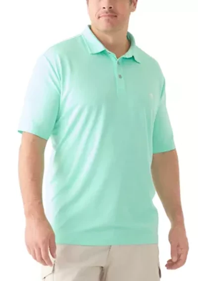 Big & Tall Short Sleeve Fishing Polo Shirt