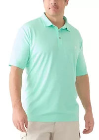 Big & Tall Short Sleeve Fishing Polo Shirt