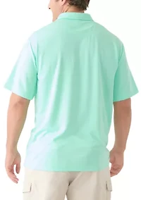 Big & Tall Short Sleeve Fishing Polo Shirt