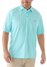 Big & Tall Short Sleeve Fishing Polo