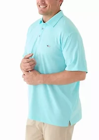 Big & Tall Short Sleeve Fishing Polo