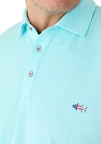 Big & Tall Short Sleeve Fishing Polo