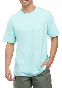 Short Sleeve Jaspe Crew Neck T-Shirt