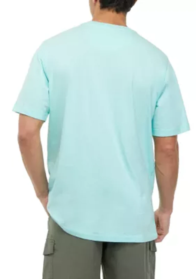 Short Sleeve Jaspe Crew Neck T-Shirt