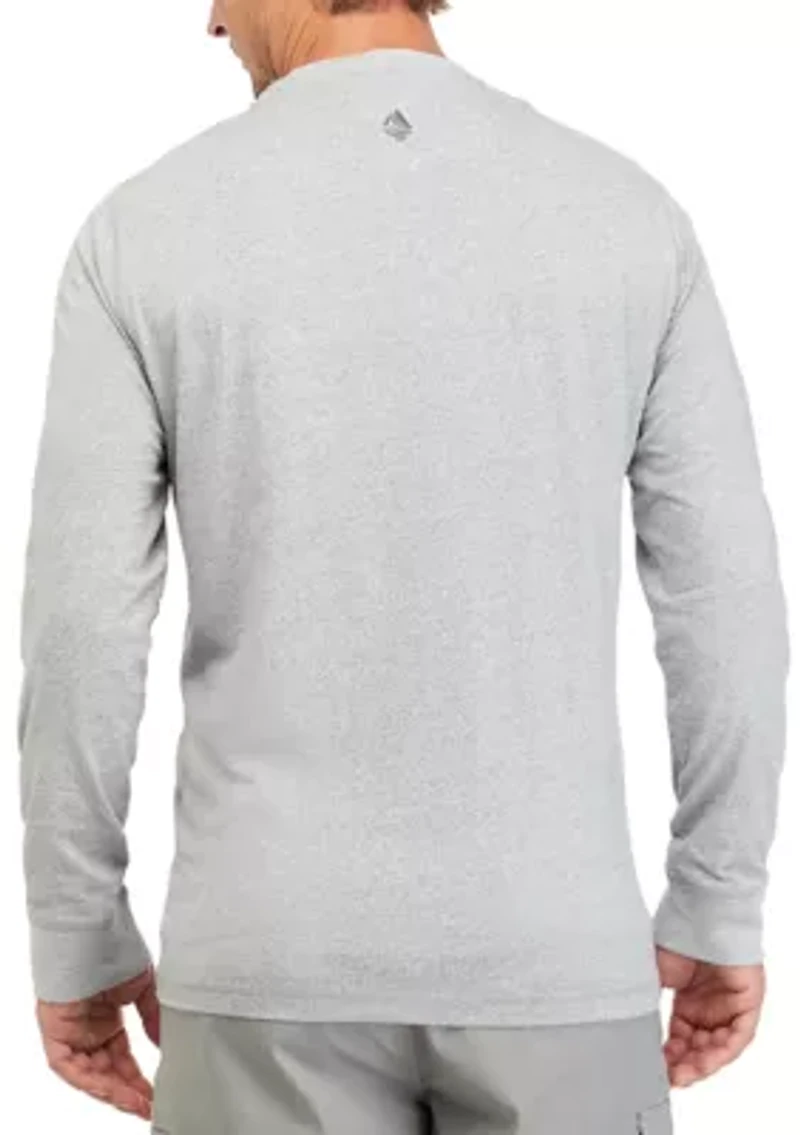 Long Sleeve Jaspe Crew Neck Shirt