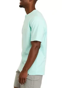 Short Sleeve Jaspe Henley Shirt