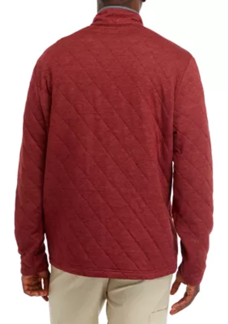 Quilted 1/4 Snap Pullover