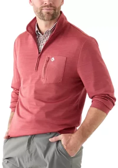 Textured 1/4 Zip Pullover