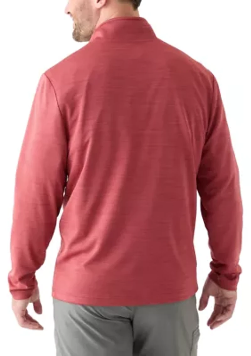 Textured 1/4 Zip Pullover
