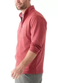 Textured 1/4 Zip Pullover