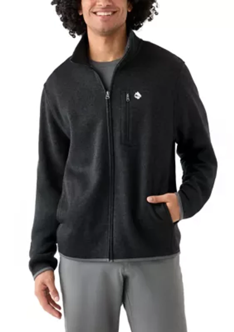 Men's Full Zip Fleece Sweater