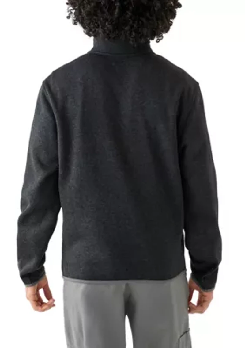 Men's Full Zip Fleece Sweater