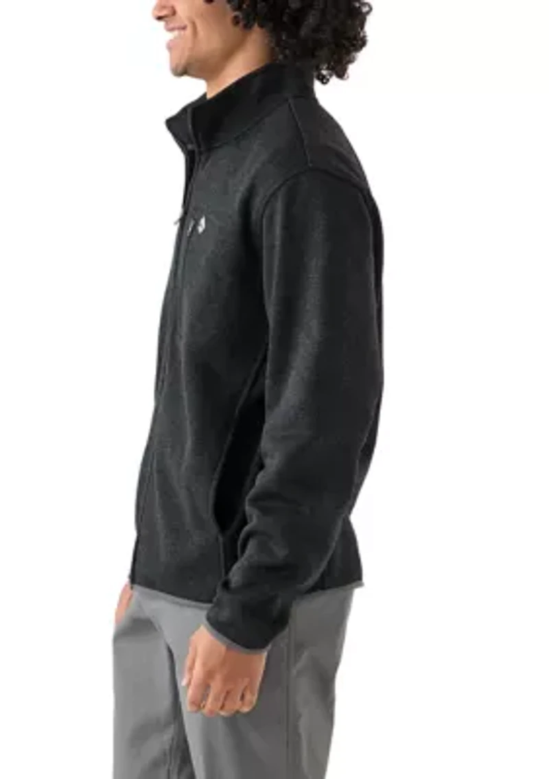 Men's Full Zip Fleece Sweater