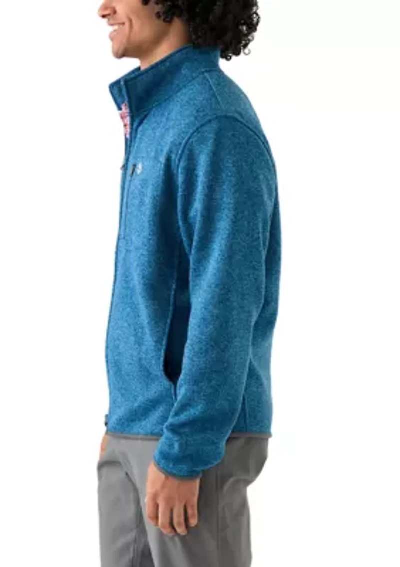 Men's Full Zip Fleece Sweater