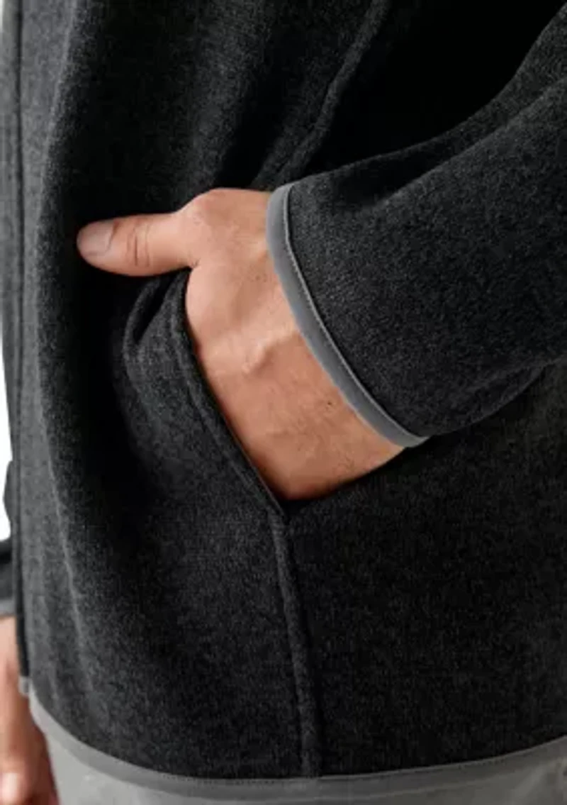 Men's Full Zip Fleece Sweater