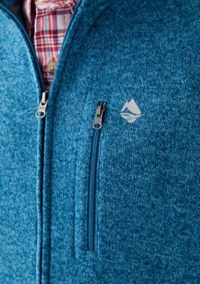 Men's Full Zip Fleece Sweater