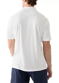 Short Sleeve Americana Fishing Polo Shirt