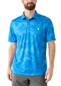 Men's Geometric Print Polo SHirt
