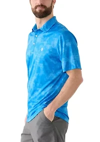Men's Geometric Print Polo SHirt