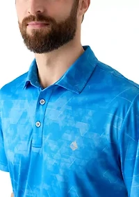 Men's Geometric Print Polo SHirt