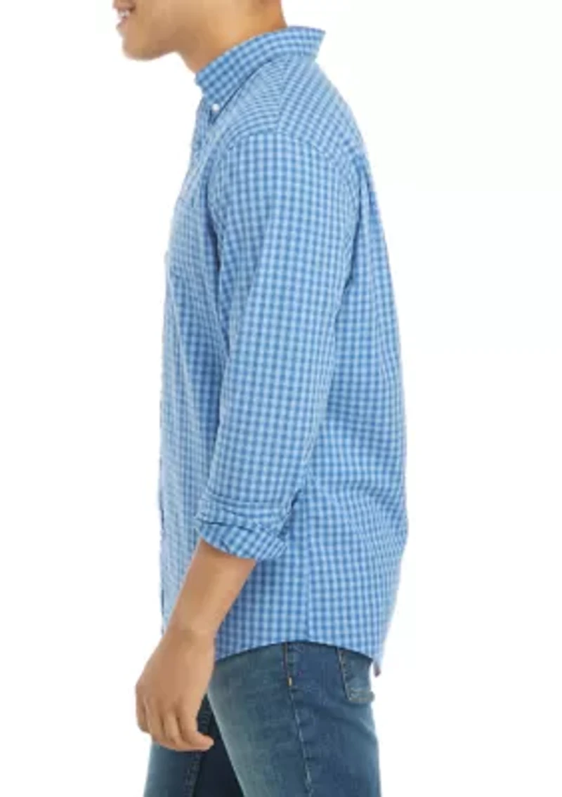 Long Sleeve Printed Button Up Shirt