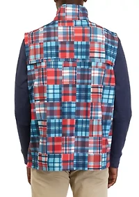 Patchwork Print Vest