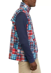 Patchwork Print Vest