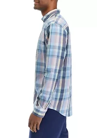 Long Sleeve Printed Poplin Shirt