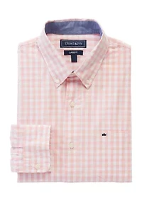 Long Sleeve Woven Plaid Shirt
