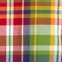 Poplin Plaid Printed Long Sleeve Shirt