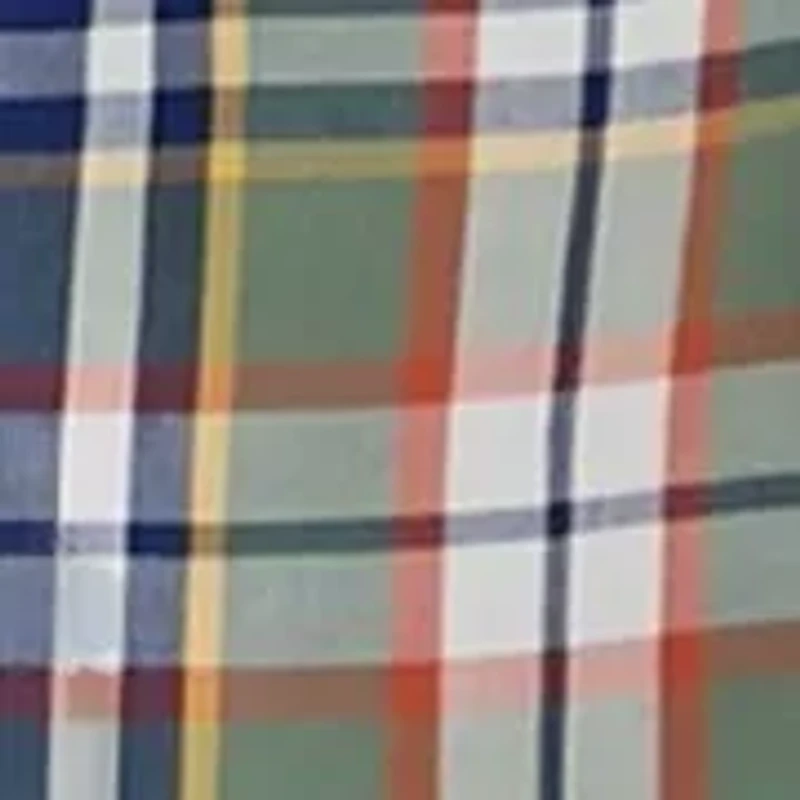 Poplin Long Sleeve Plaid Printed Shirt