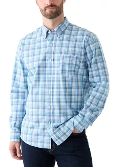 Poplin Long Sleeve Plaid Printed Shirt