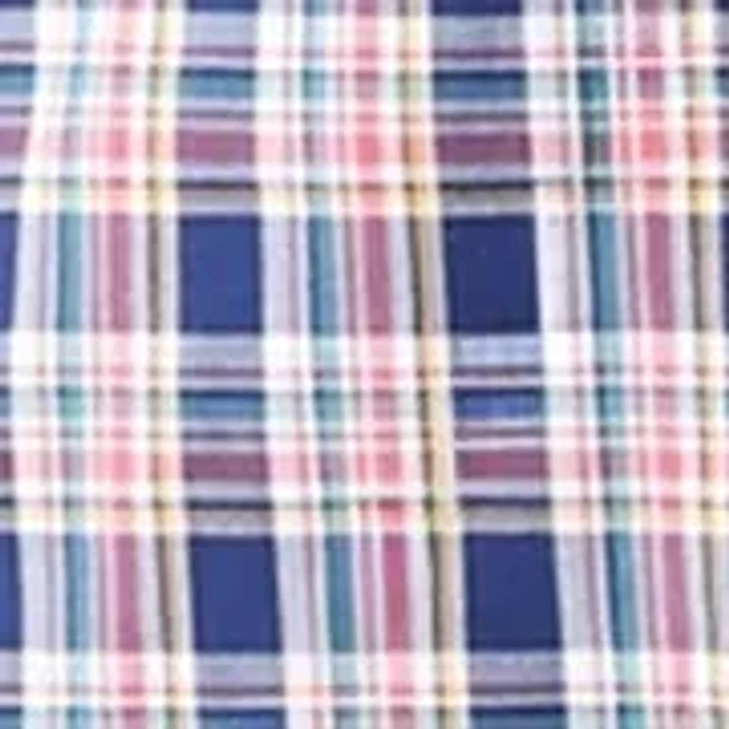 Poplin Long Sleeve Plaid Printed Shirt