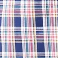 Poplin Long Sleeve Plaid Printed Shirt