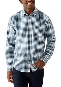 Men's Long Sleeve Poplin Gingham Shirt