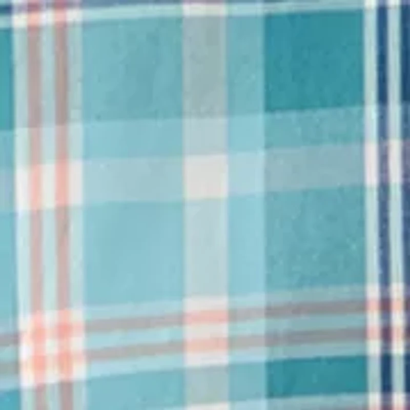 Men's Long Sleeve Poplin Plaid Shirt