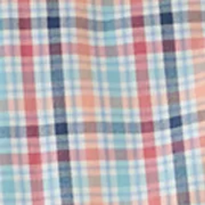 Men's Long Sleeve Poplin Plaid Shirt