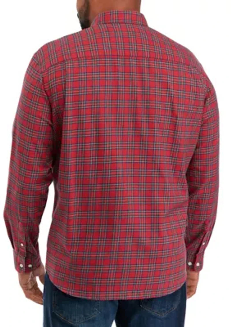 Big & Tall Long Sleeve Twill Shirt