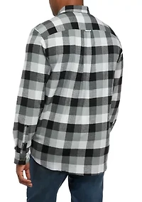 Big & Tall Flannel Woven Plaid Shirt