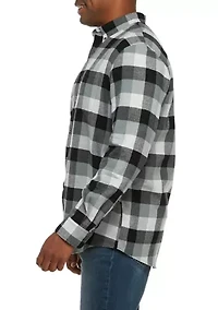 Big & Tall Flannel Woven Plaid Shirt