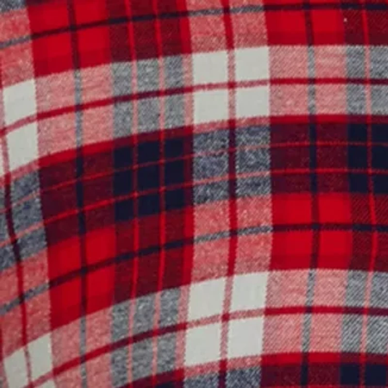 Big & Tall Long Sleeve Woven Flannel Plaid Shirt