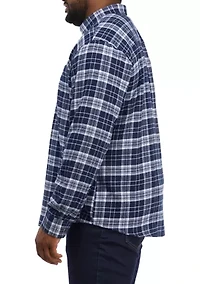 Big & Tall Long Sleeve Plaid Flannel Shirt